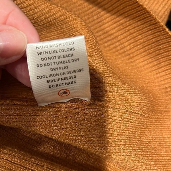 Alexia Admor Eliah Long Sleeve Knit Midi Dress- Tan Size XL (16/18) NWT - Picture 6 of 6